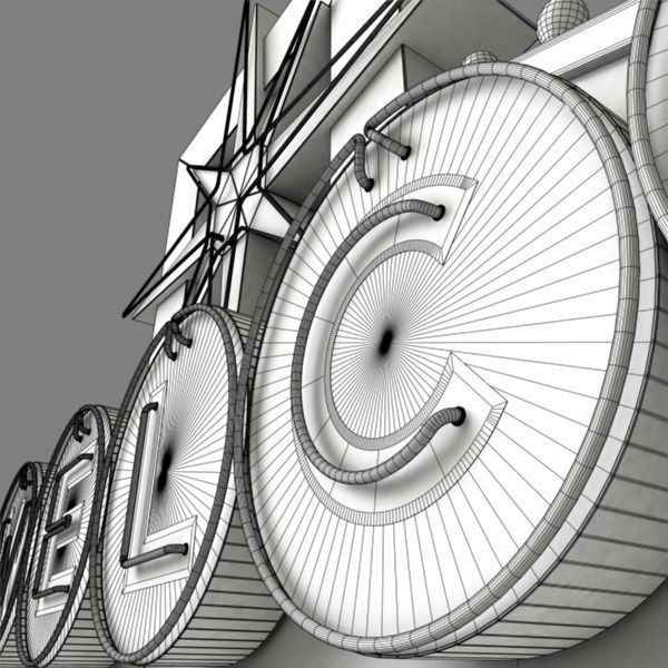Las Vegas Sign 3D model_13