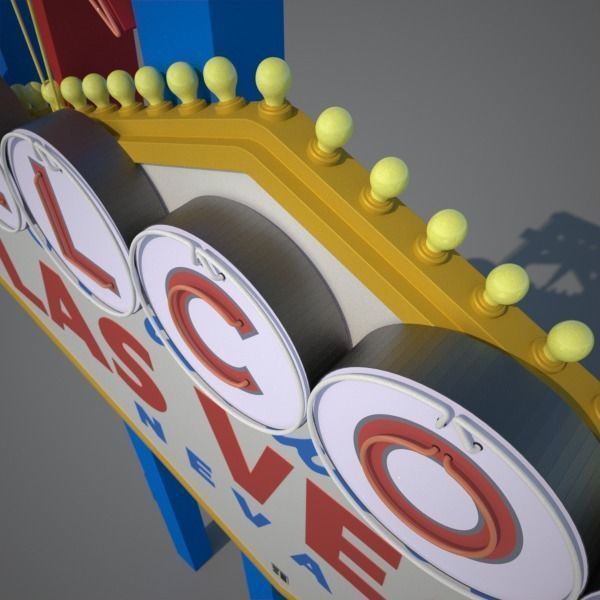 Las Vegas Sign 3D model_10