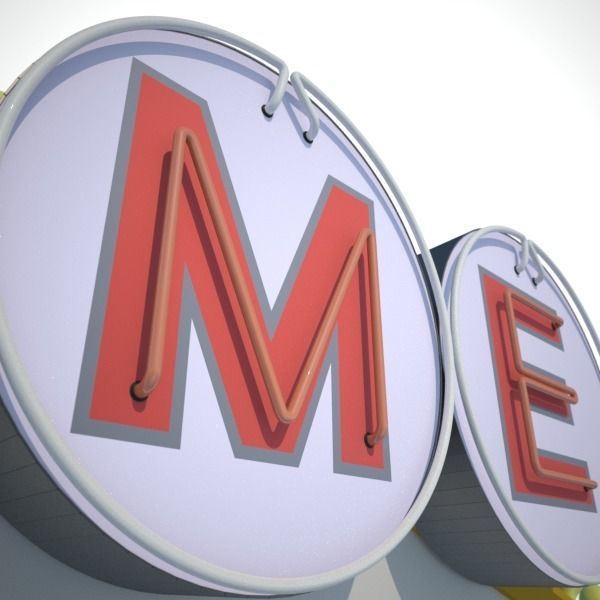 Las Vegas Sign 3D model_9