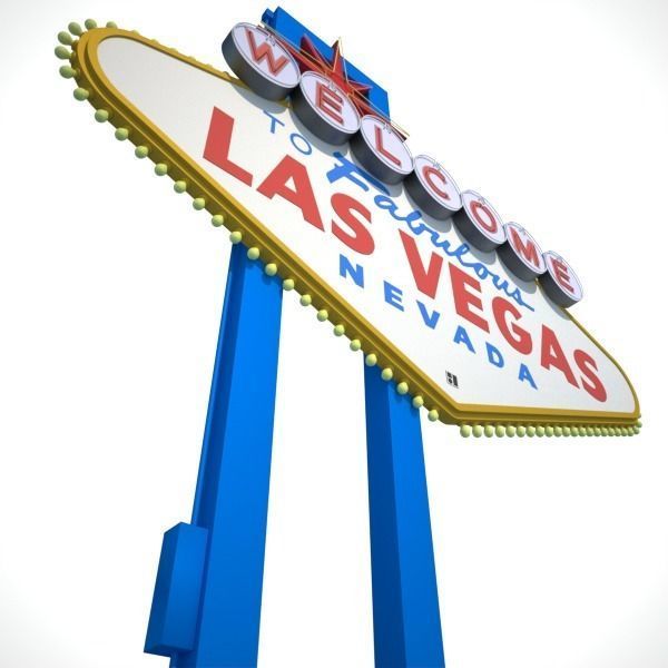 Las Vegas Sign 3D model_5