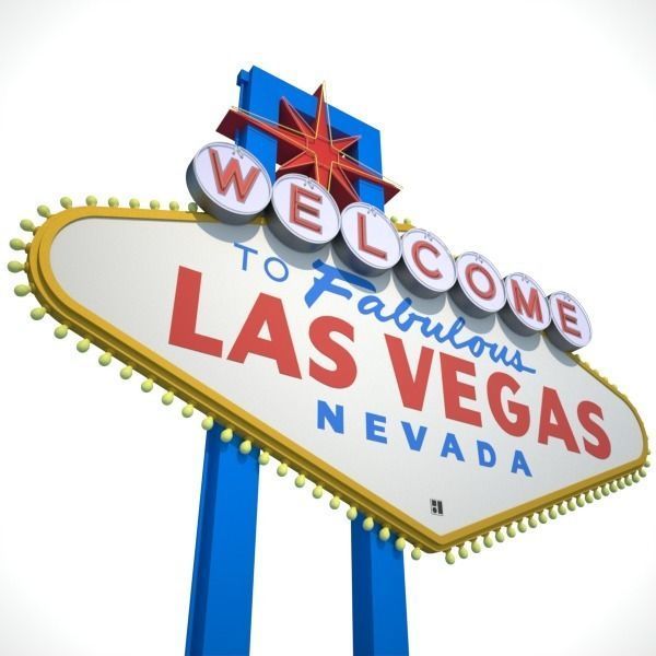 Las Vegas Sign 3D model_1