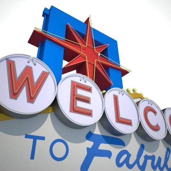Las Vegas Sign 3D model_2