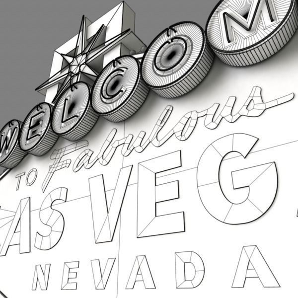 Las Vegas Sign 3D model_22