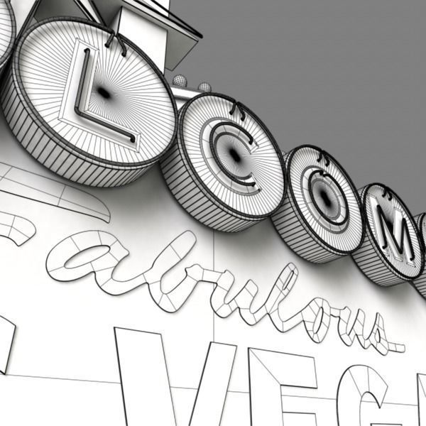 Las Vegas Sign 3D model_15