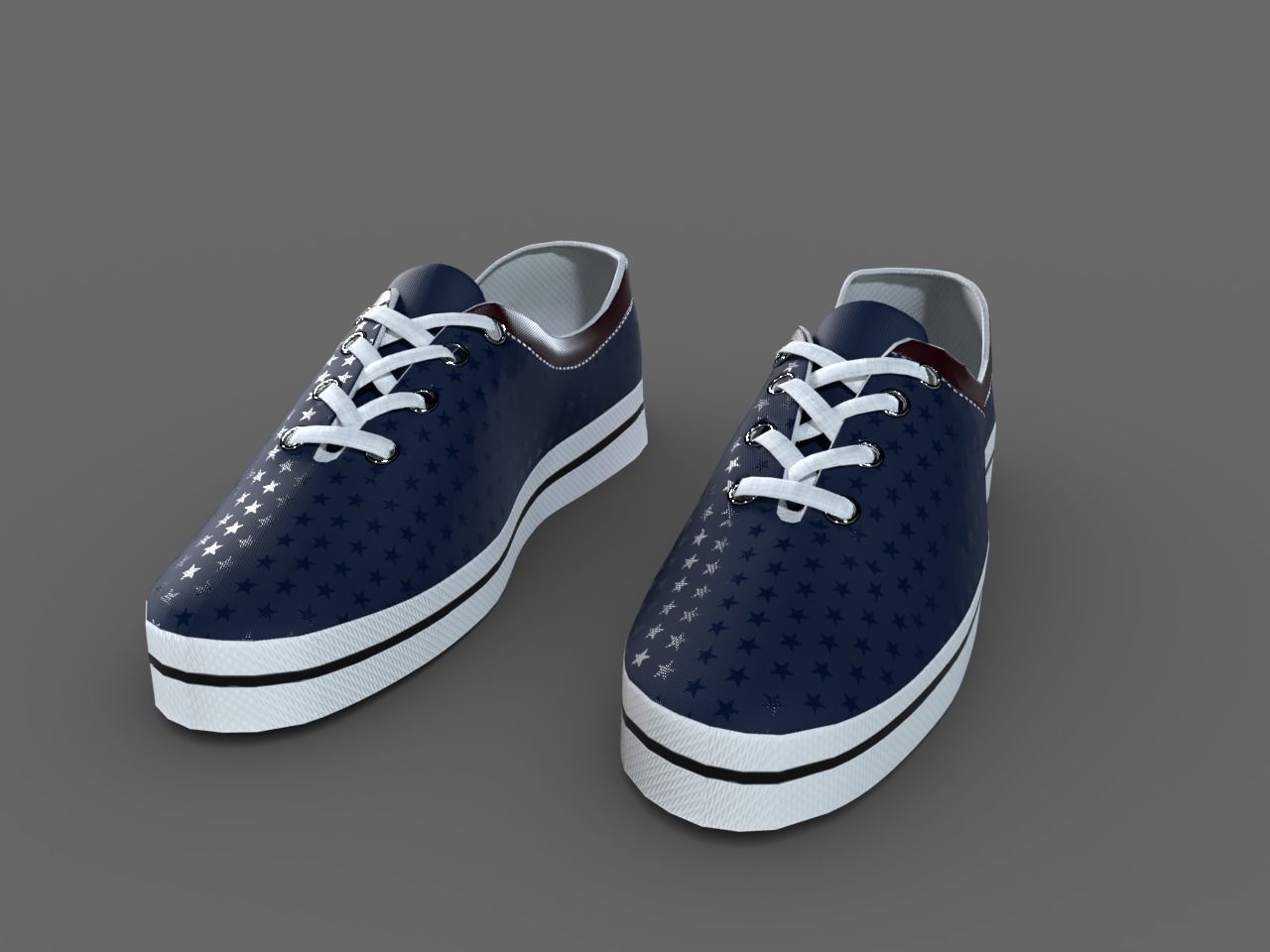 TENNIS SHOES PACK Low-poly 3D model_2
