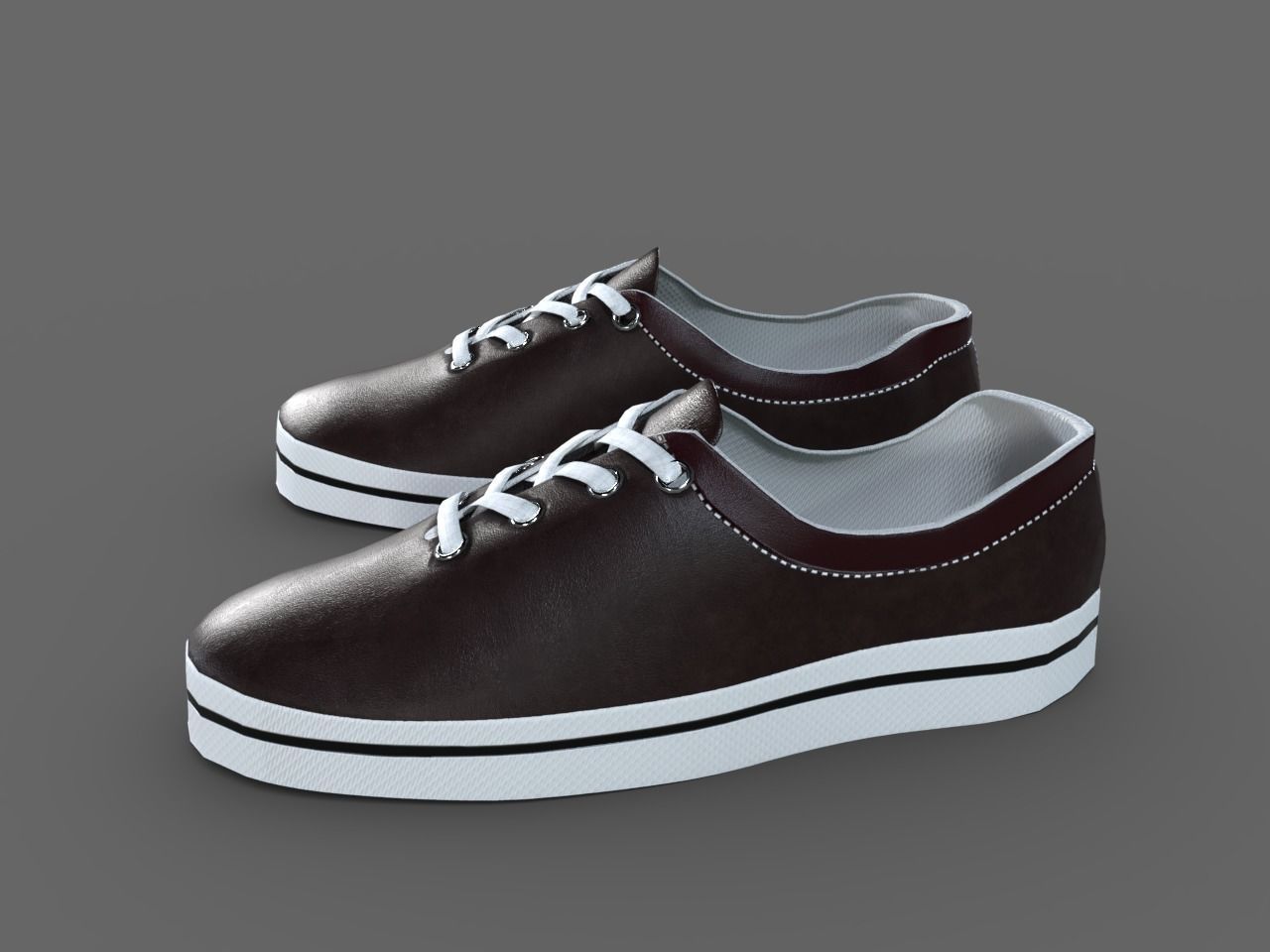 TENNIS SHOES PACK Low-poly 3D model_4