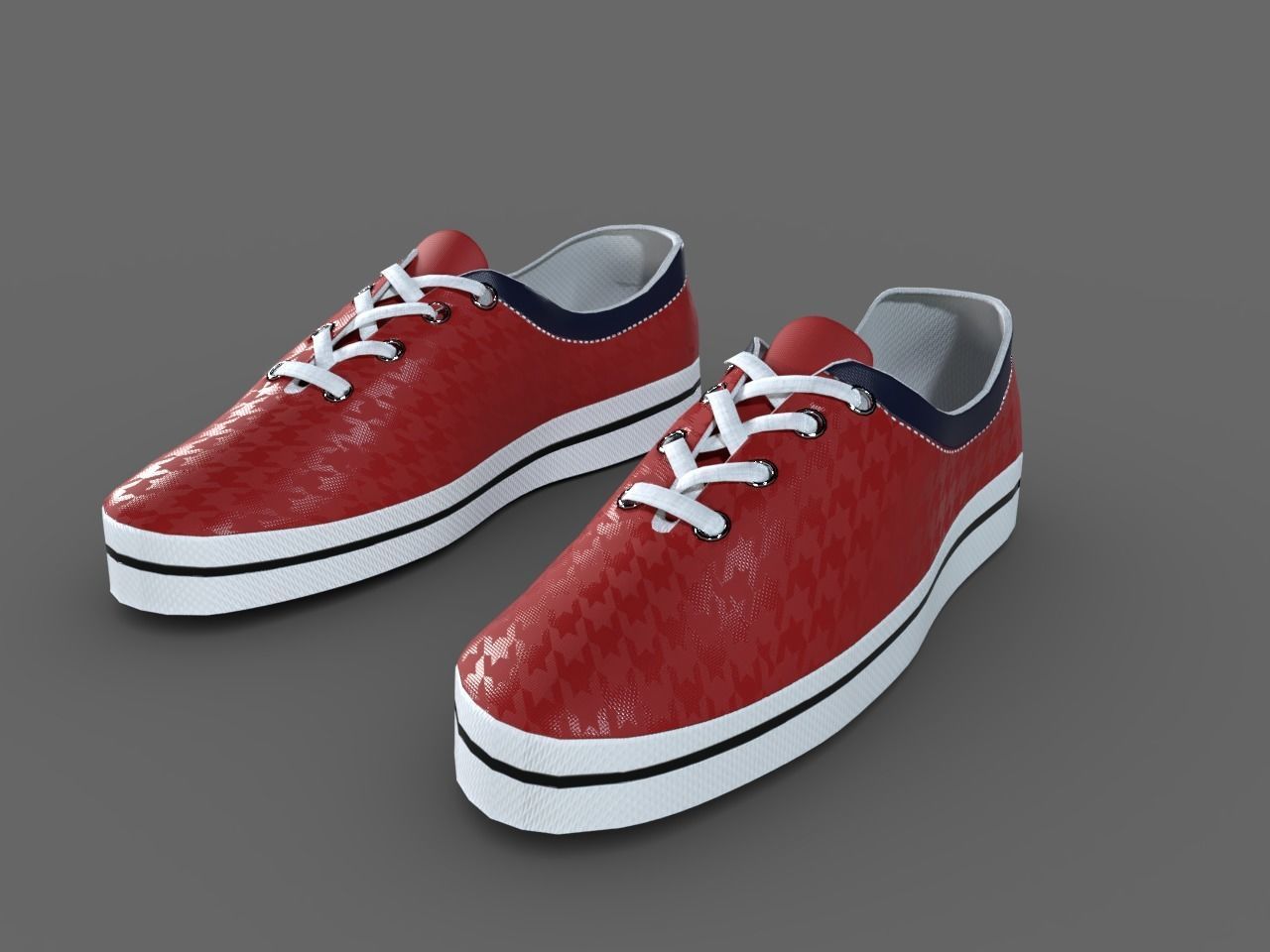 TENNIS SHOES PACK Low-poly 3D model_5