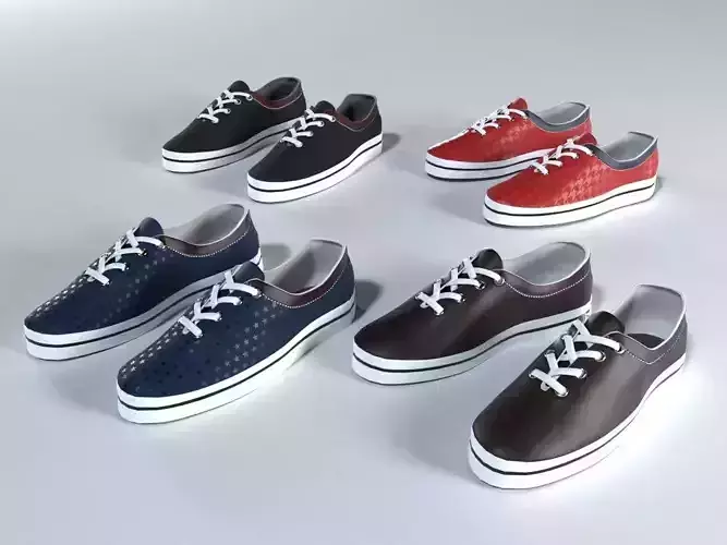 TENNIS SHOES PACK Low-poly 3D model
