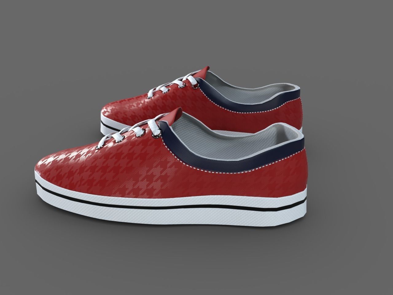 TENNIS SHOES PACK Low-poly 3D model_6