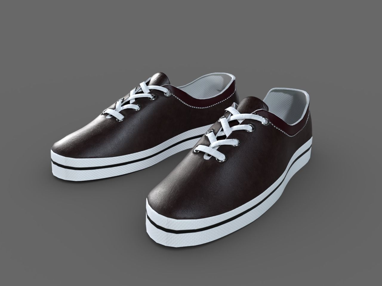 TENNIS SHOES PACK Low-poly 3D model_3