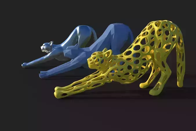 Cheetah sculpture