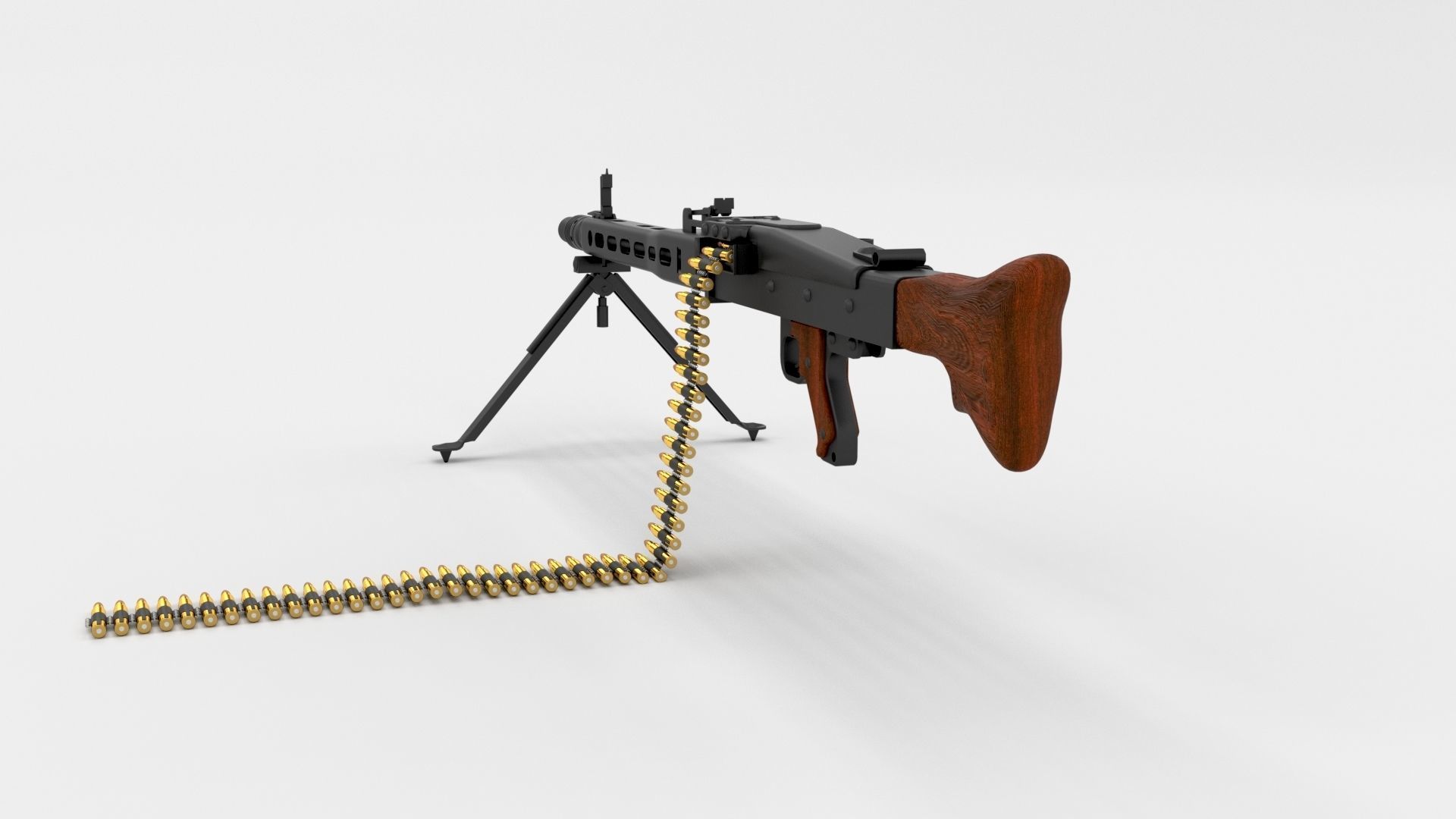 WW2 Machine Gun Pack 3D model_11