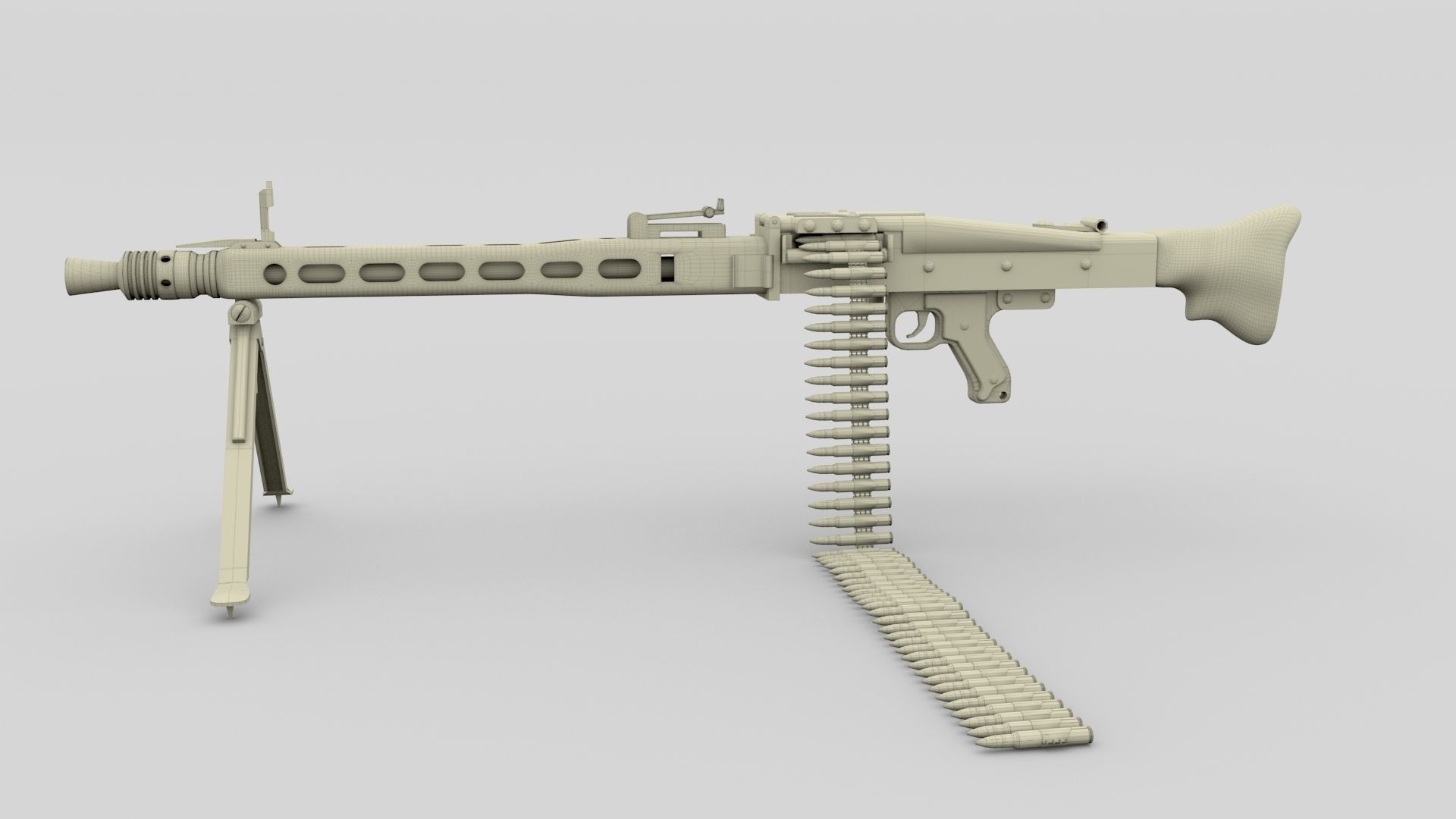 WW2 Machine Gun Pack 3D model_16