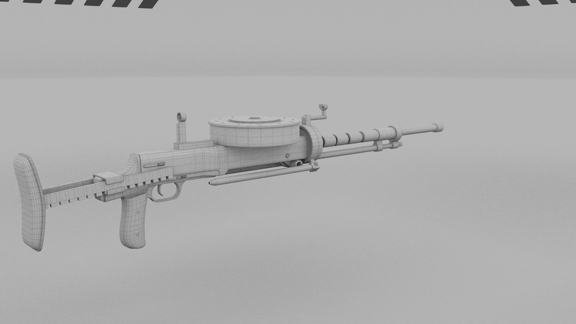 WW2 Machine Gun Pack 3D model_9
