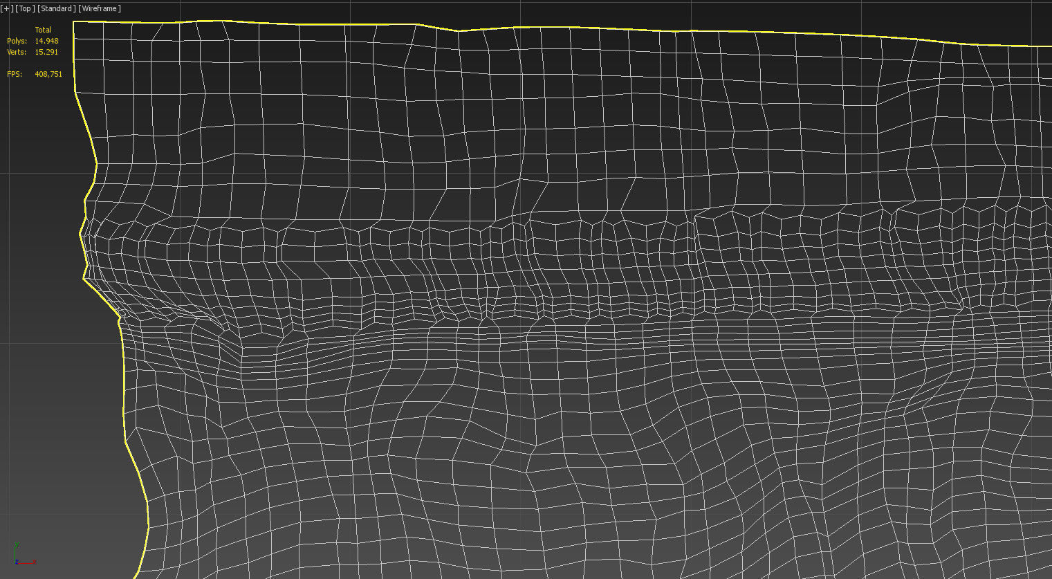 Wool primitive style curtain 3D model_23