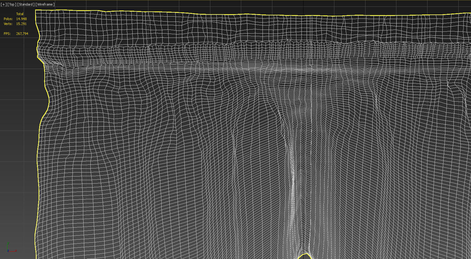 Wool primitive style curtain 3D model_22