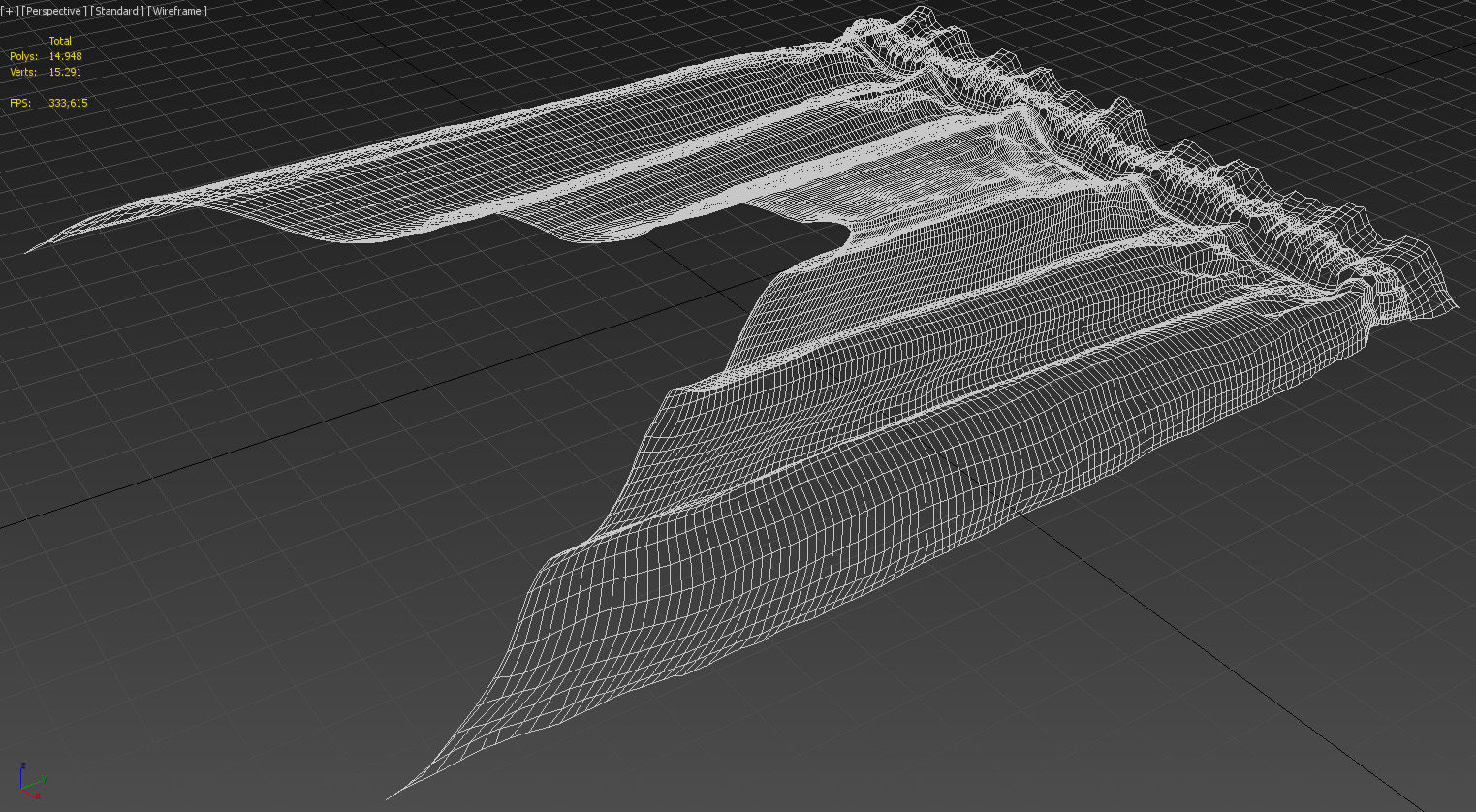 Wool primitive style curtain 3D model_19