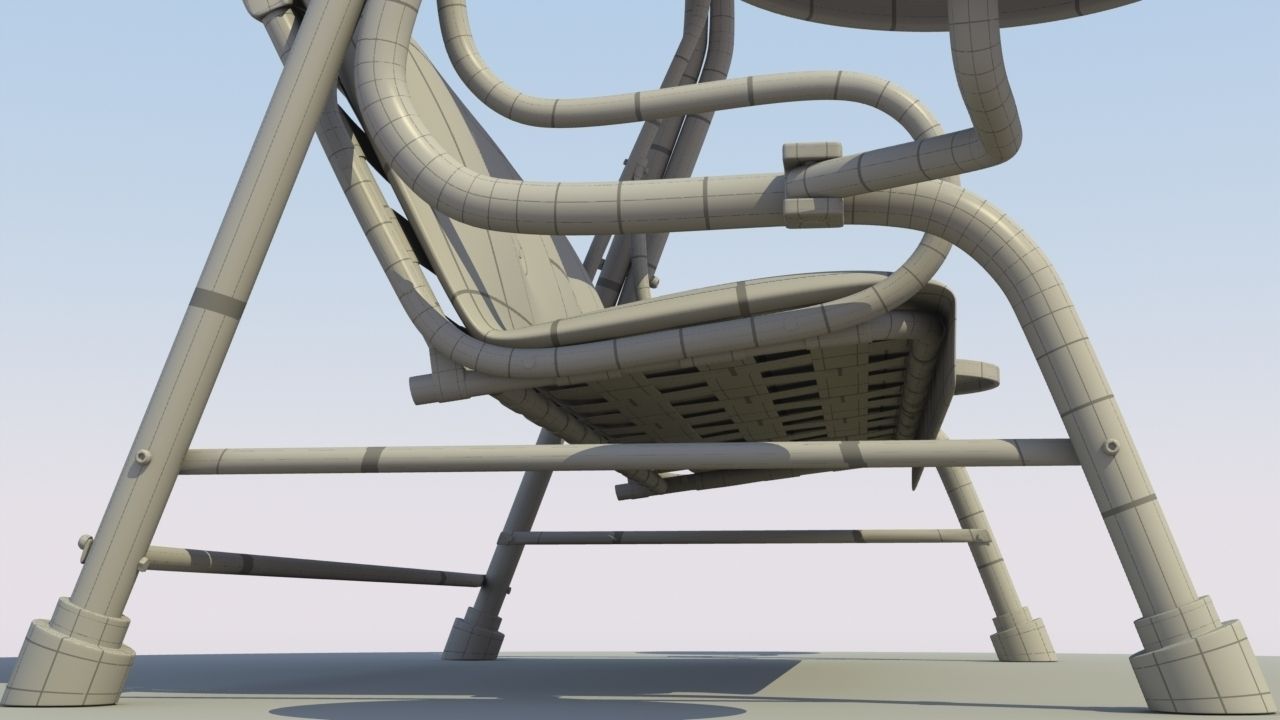Patio Swing 3D model_3