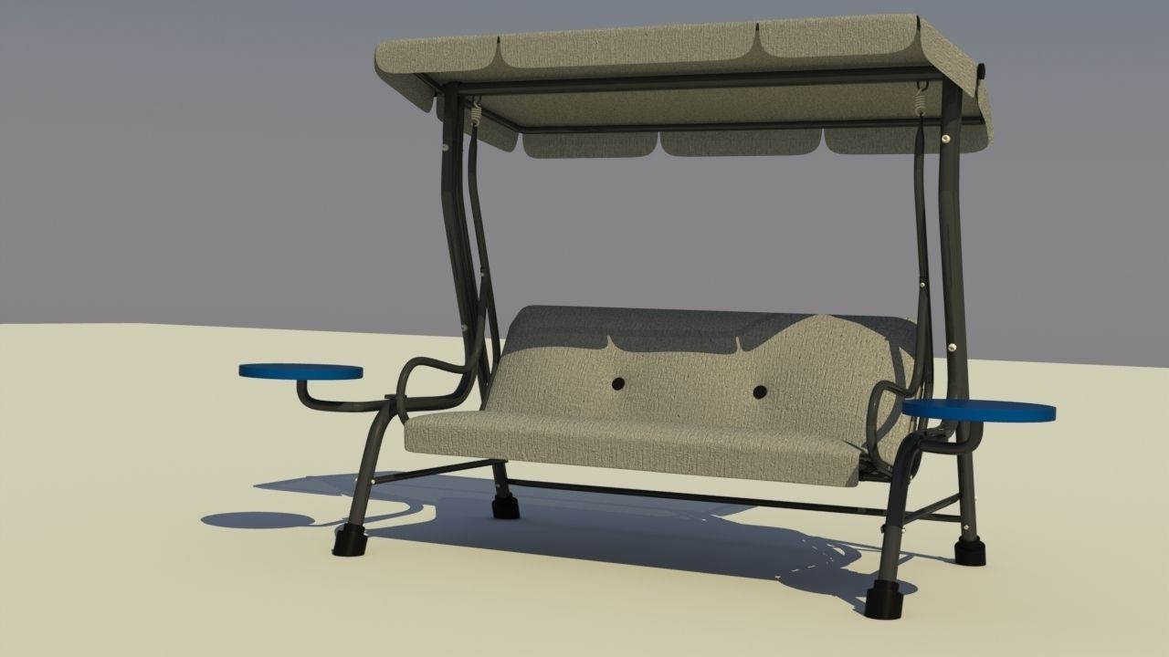 Patio Swing 3D model_14