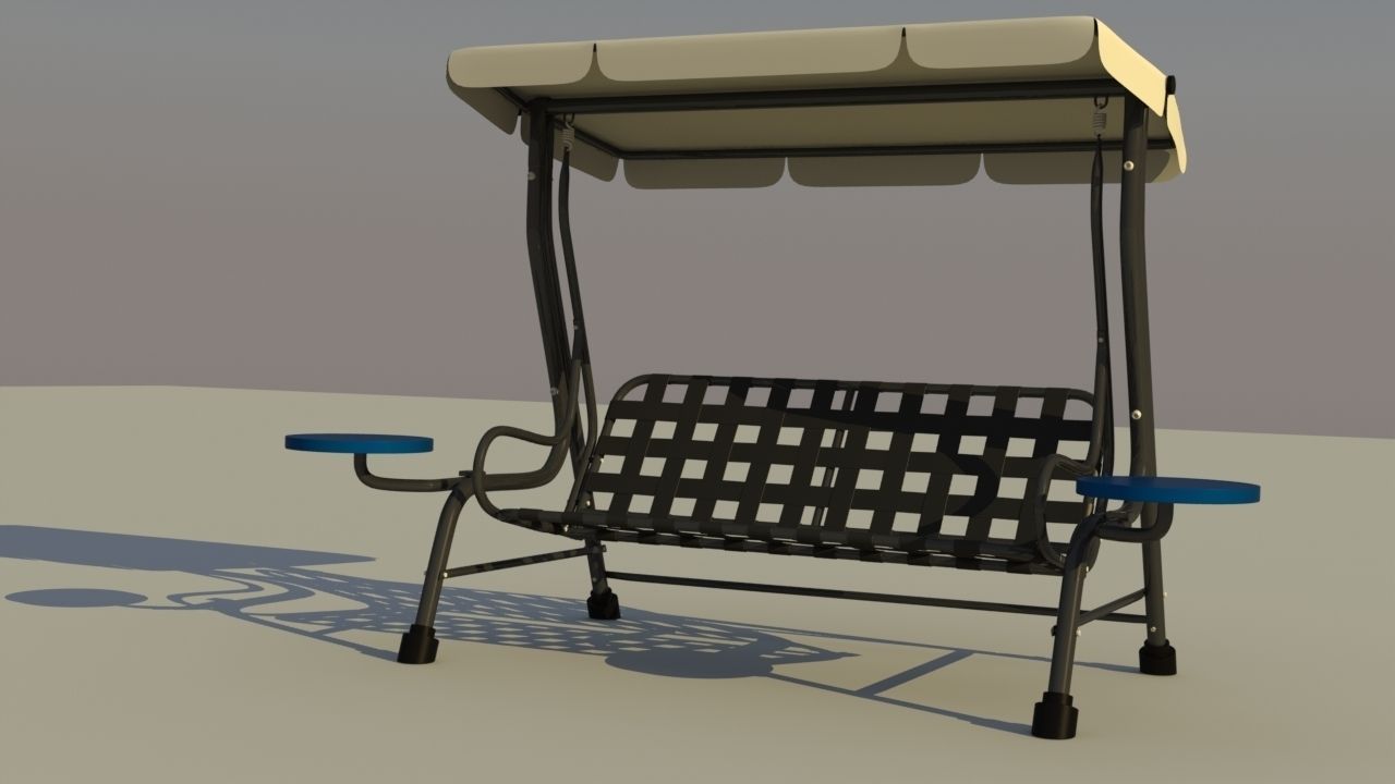 Patio Swing 3D model_19