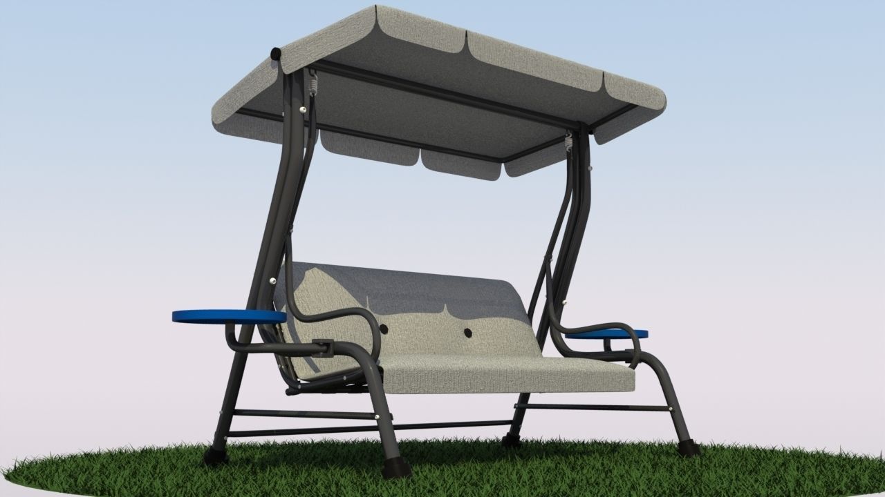 Patio Swing 3D model_11