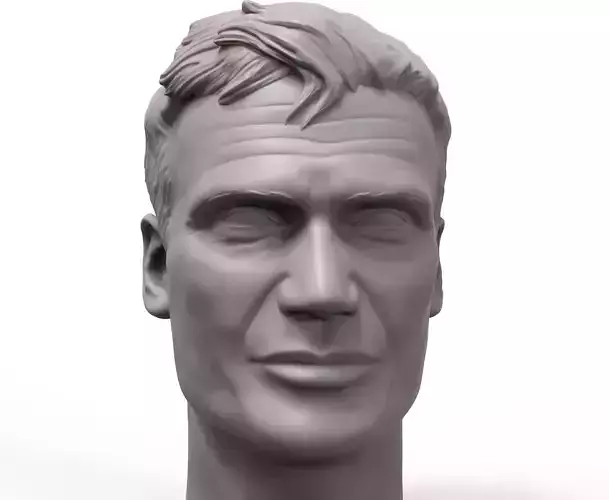 Dolf Lundgren 3D printable portrait sculpture 3D print model