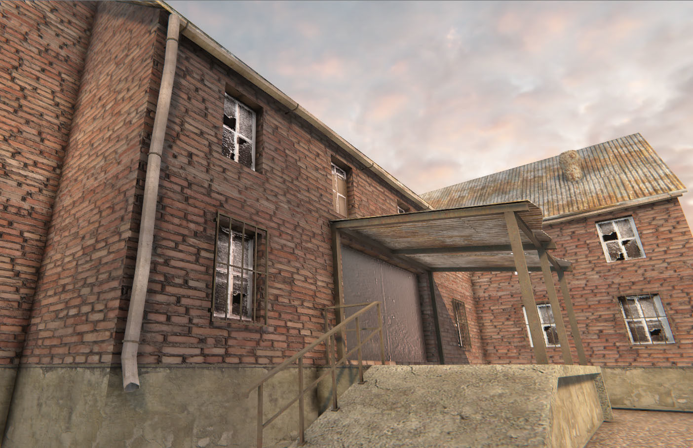 Industrial Building 8 Low-poly 3D model_7