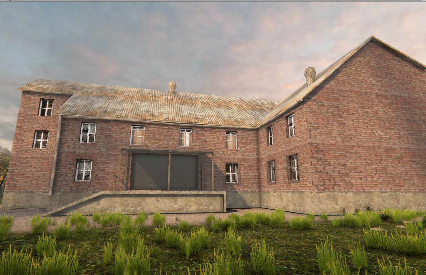 Industrial Building 8 Low-poly 3D model_10