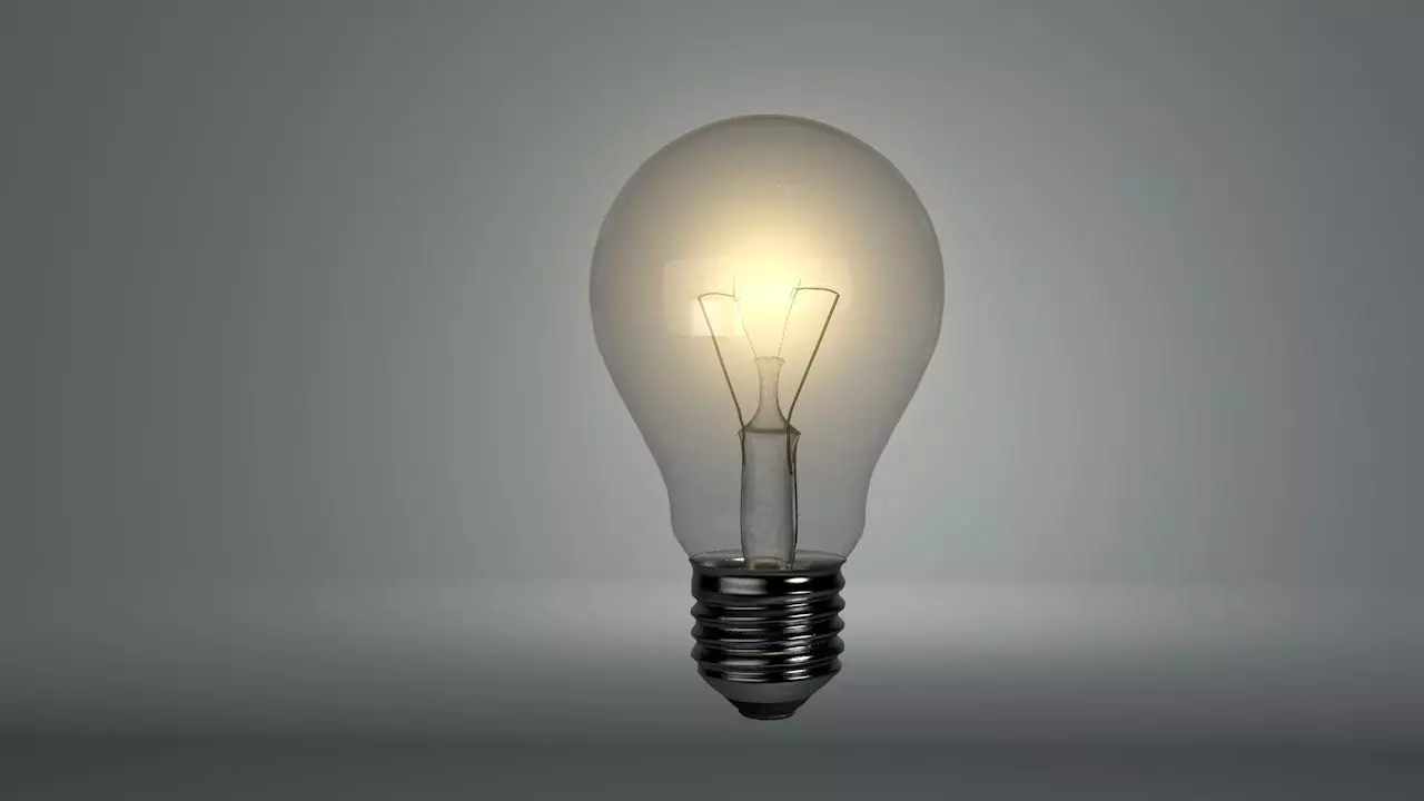 A simple Light Bulb 3D model_0