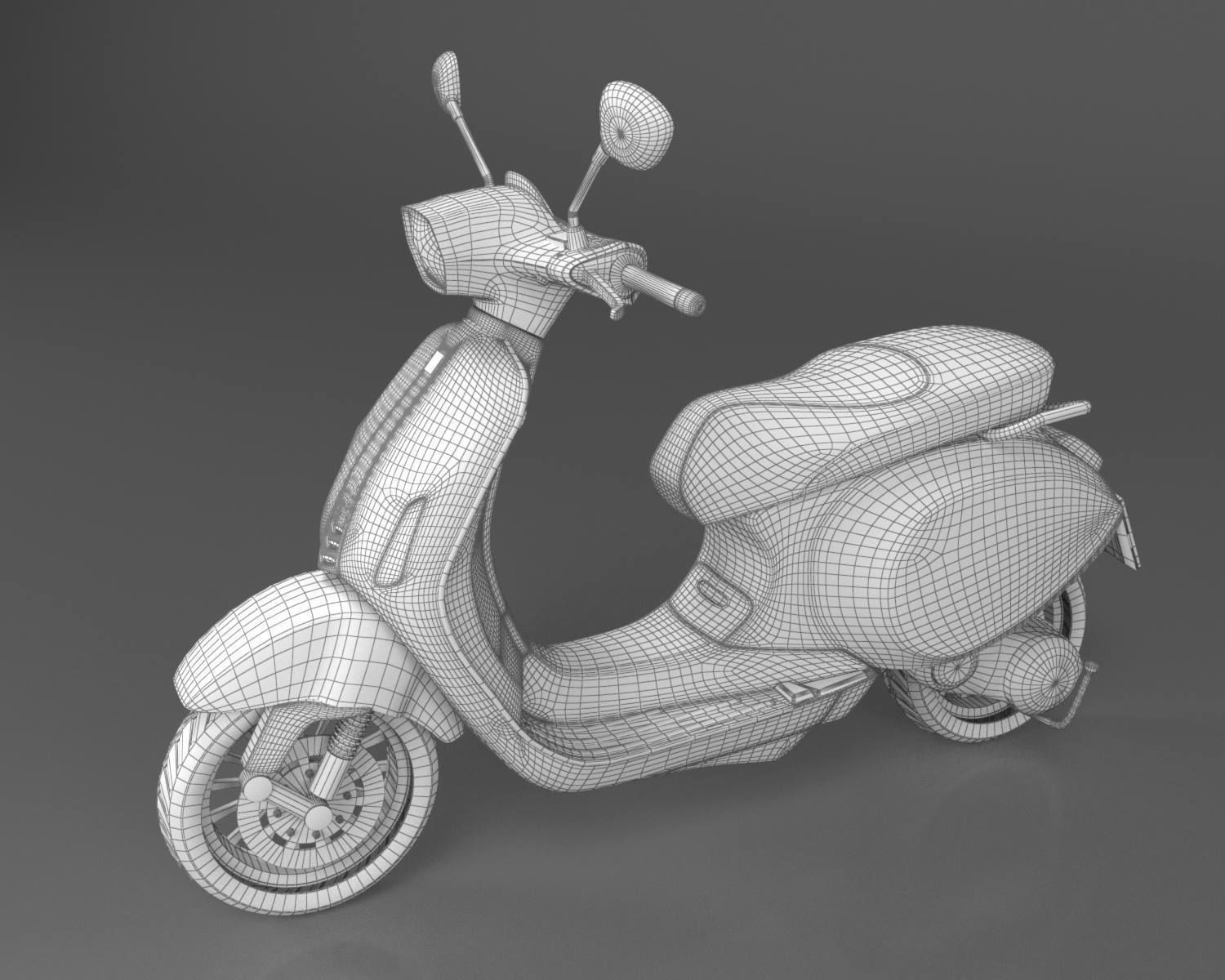 Vespa Sprint 3D model 3D model_1