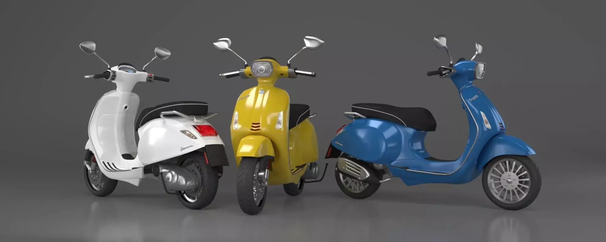 Vespa Sprint 3D model 3D model_0
