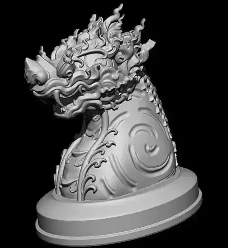 The Leo Singa - Thai Pattern 3D Printing