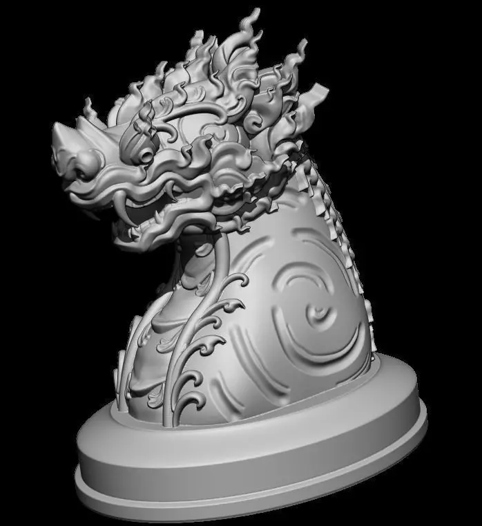 The Leo Singa - Thai Pattern 3D Printing 3D print model