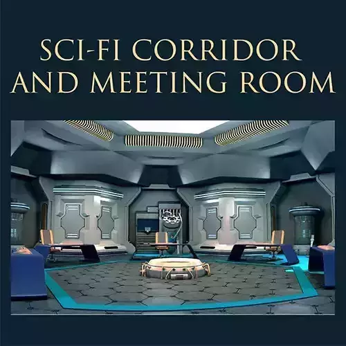 Sci-Fi Corridor and Meeting Room