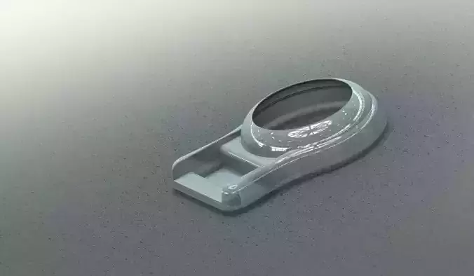 Surface Model plastic ring on table Free 3D model