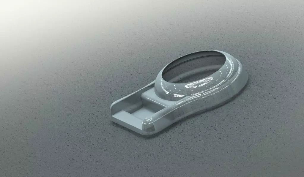 Surface Model plastic ring on table Free 3D model