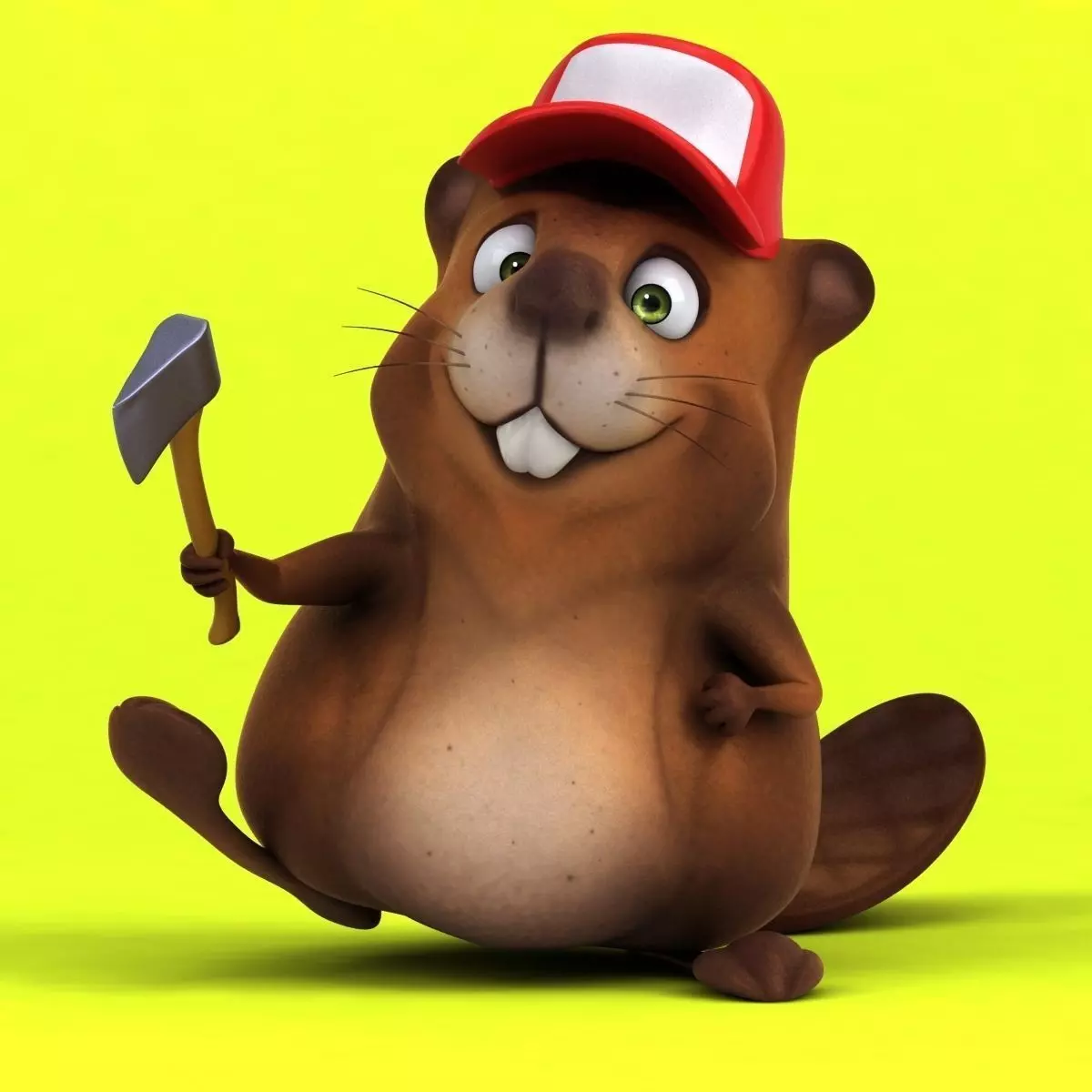 Fun beaver 3D model_0
