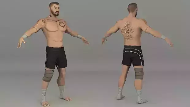 boyka man with tattoos