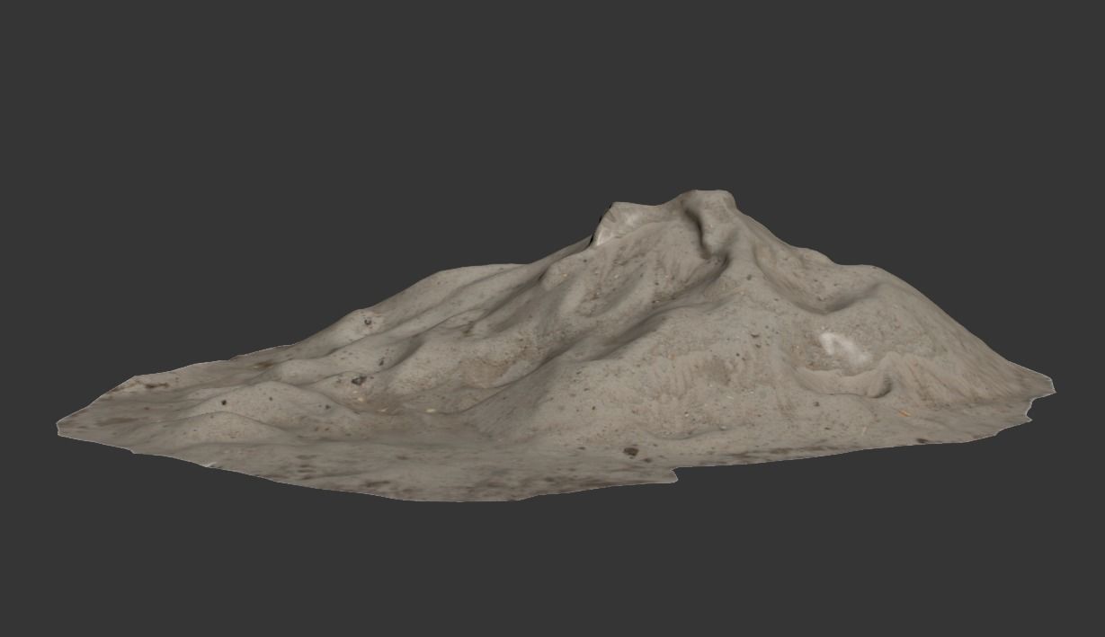 Ultra realistic Sand Scan  Low-poly 3D model_4