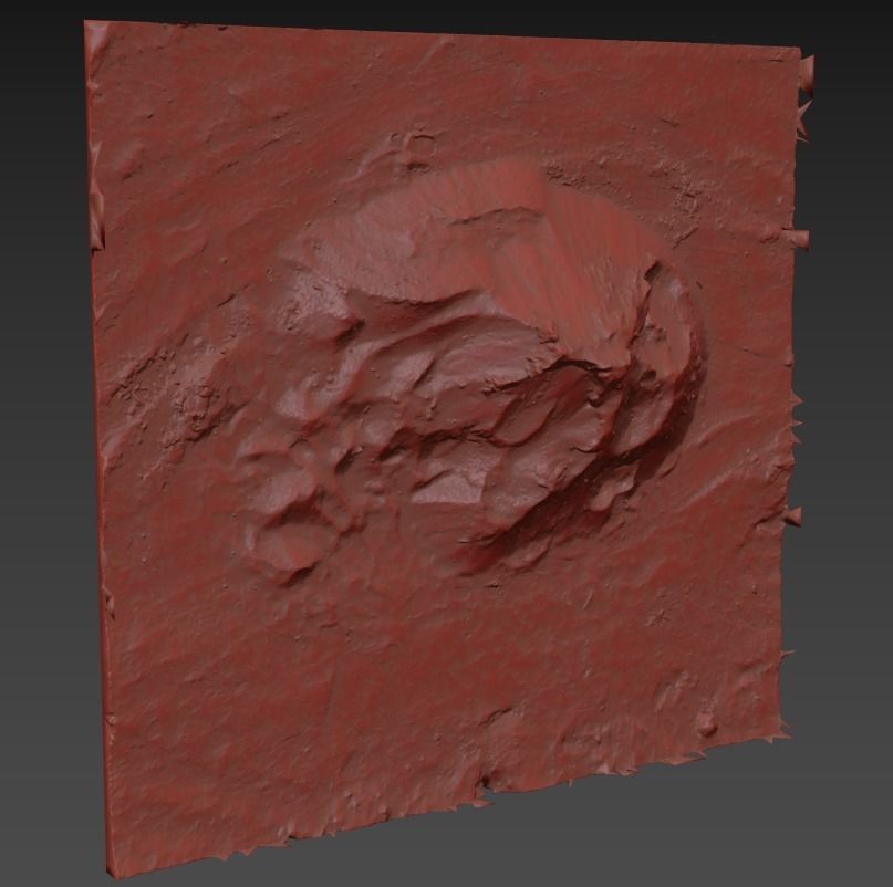 Ultra realistic Sand Scan  Low-poly 3D model_8