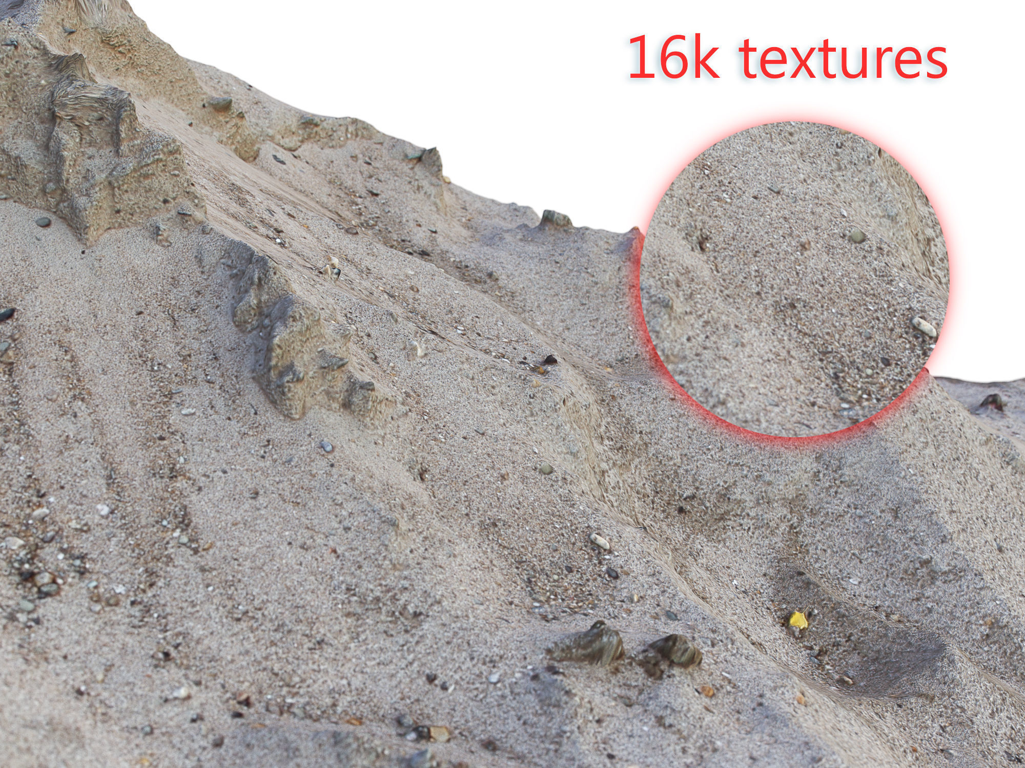 Ultra realistic Sand Scan  Low-poly 3D model_2