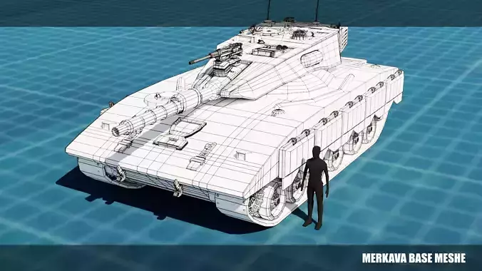 Merkava Free Sample Base Mesh  Free 3D model