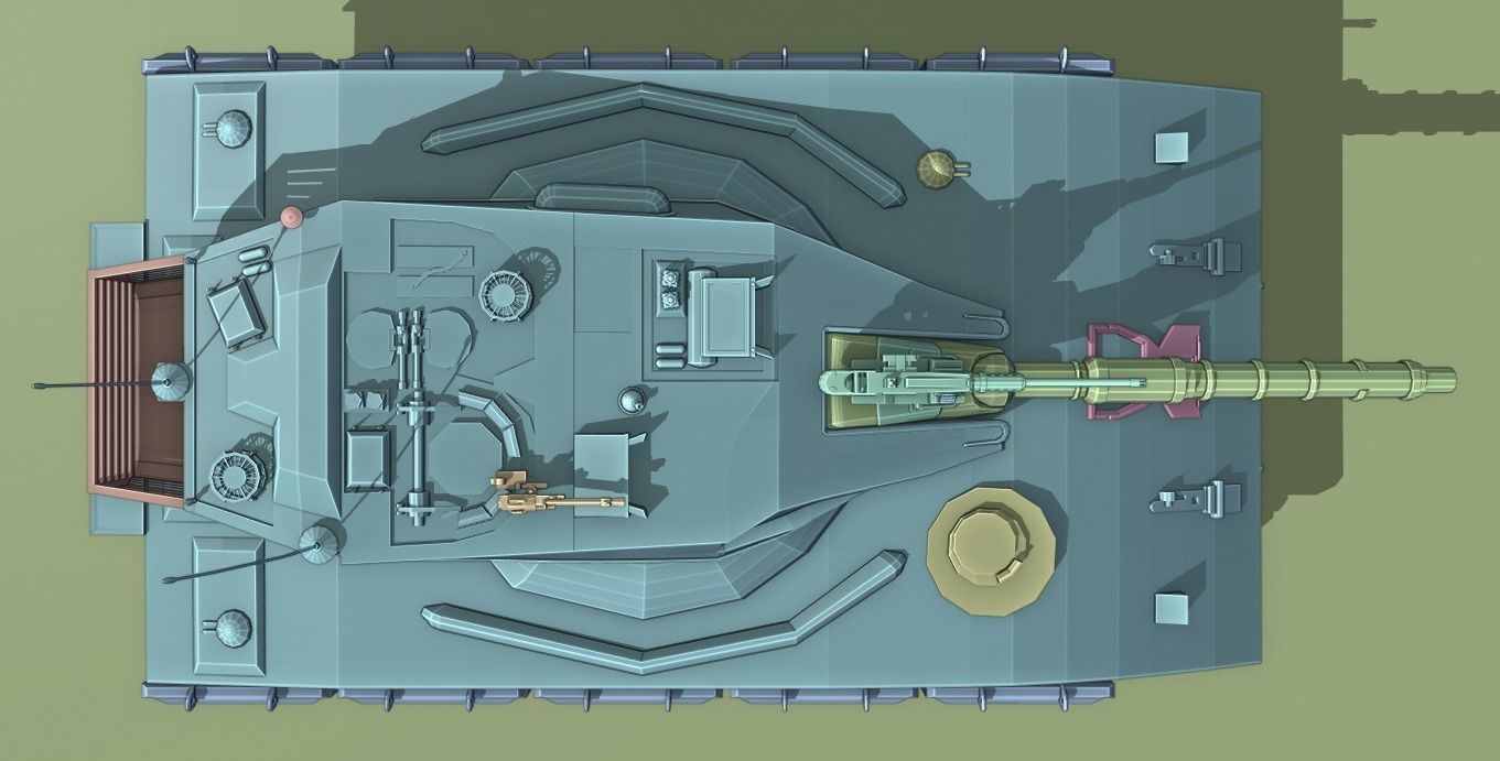 Merkava Free Sample Base Mesh  Free 3D model_15