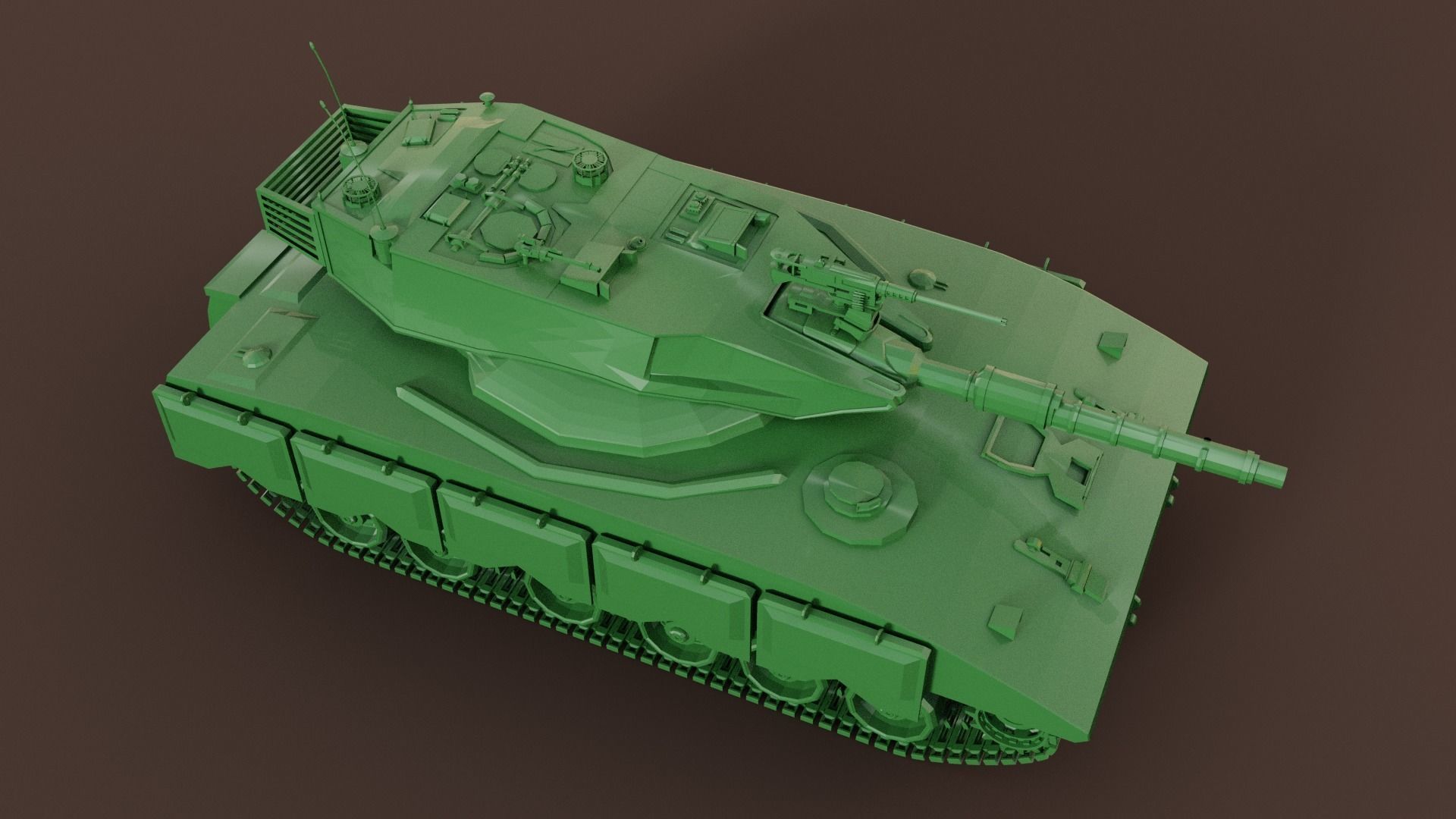 Merkava Free Sample Base Mesh  Free 3D model_16