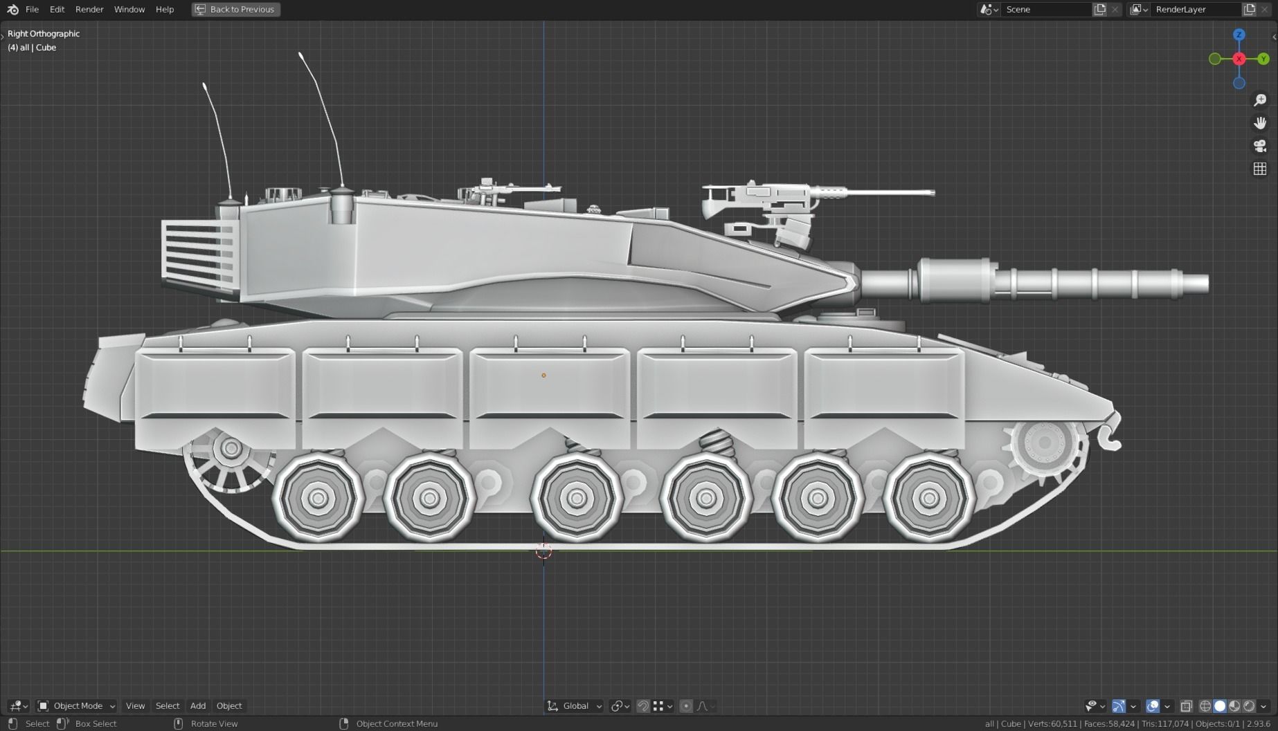 Merkava Free Sample Base Mesh  Free 3D model_1