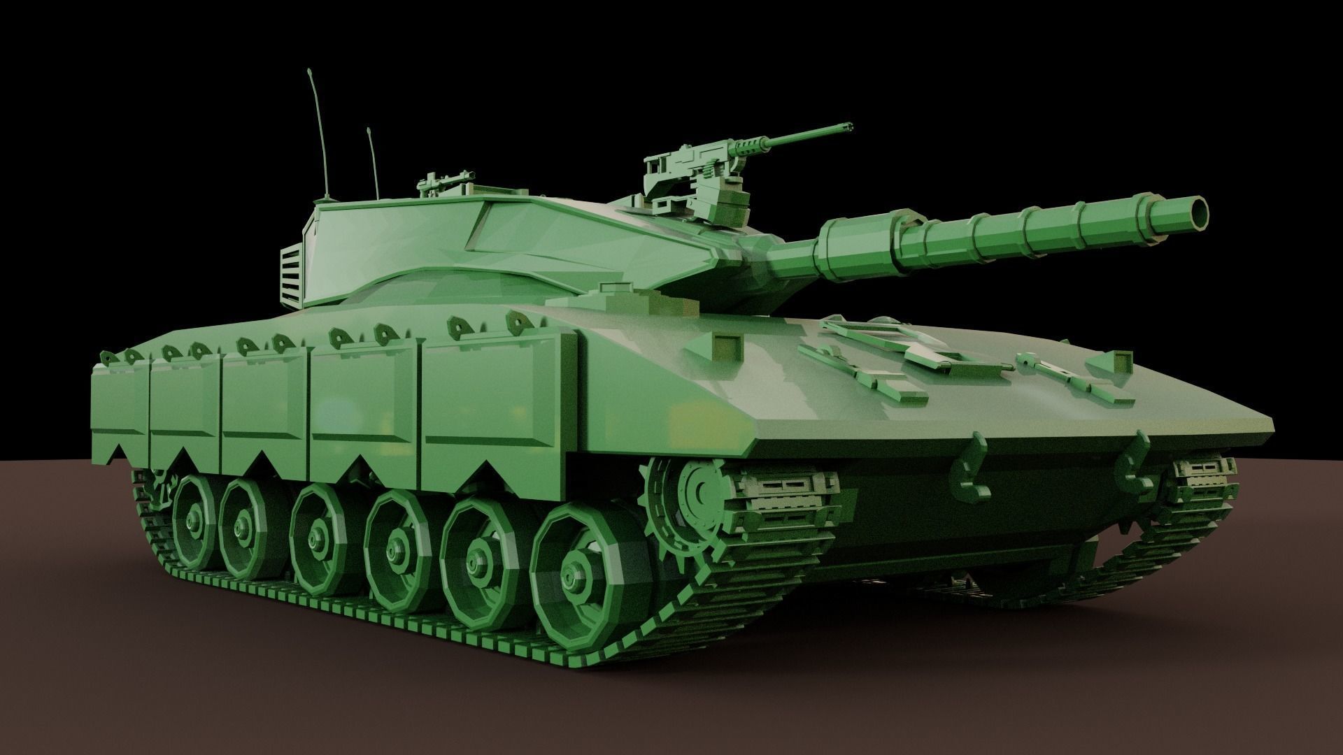 Merkava Free Sample Base Mesh  Free 3D model_12