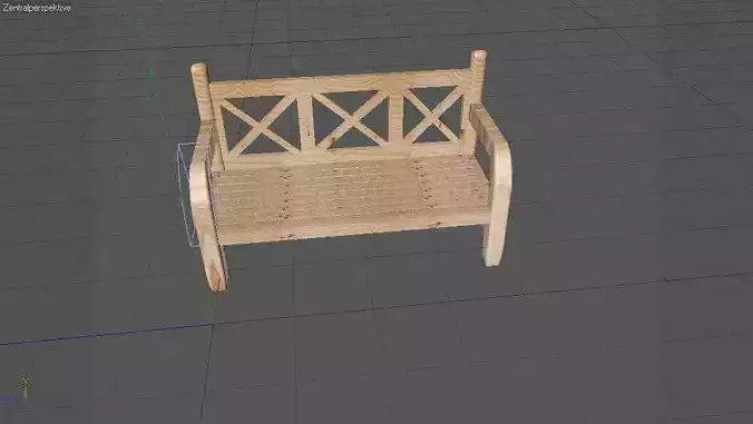 Wooden bench modern for outside