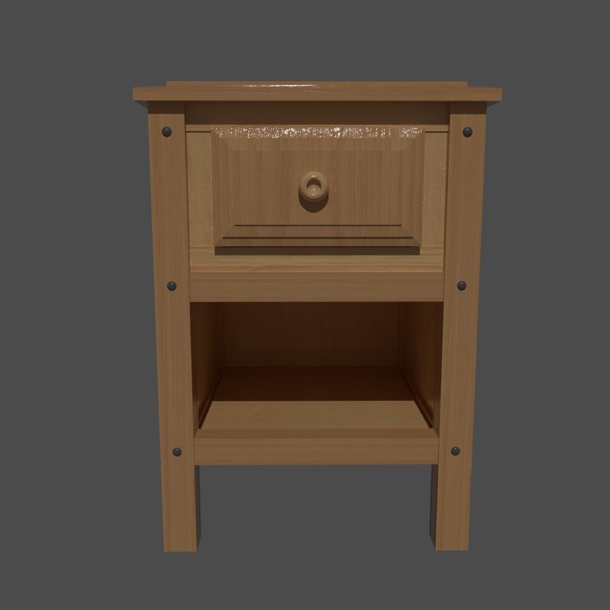 Bedside Drawer Free low-poly 3D model_5