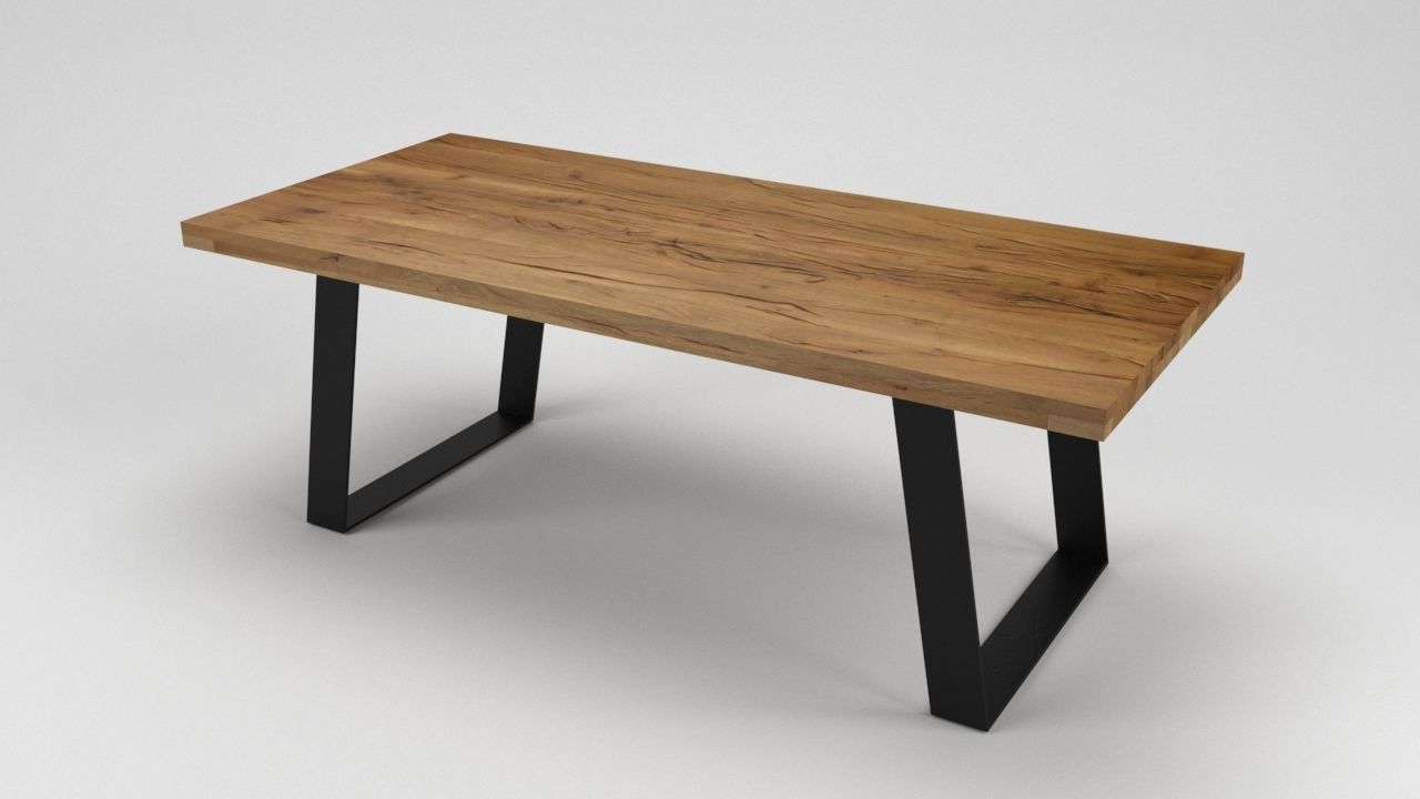 Viking table Low-poly 3D model_4