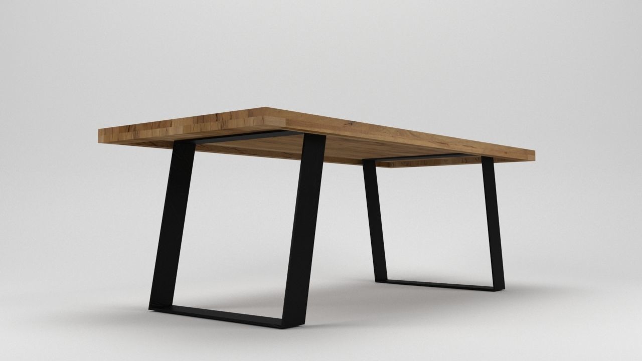 Viking table Low-poly 3D model_10
